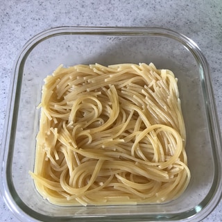 レンジで1人分パスタ